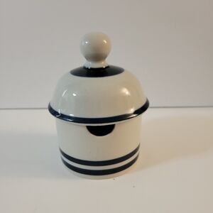 Dansk Blue Mist Pottery Jam Honey Jar